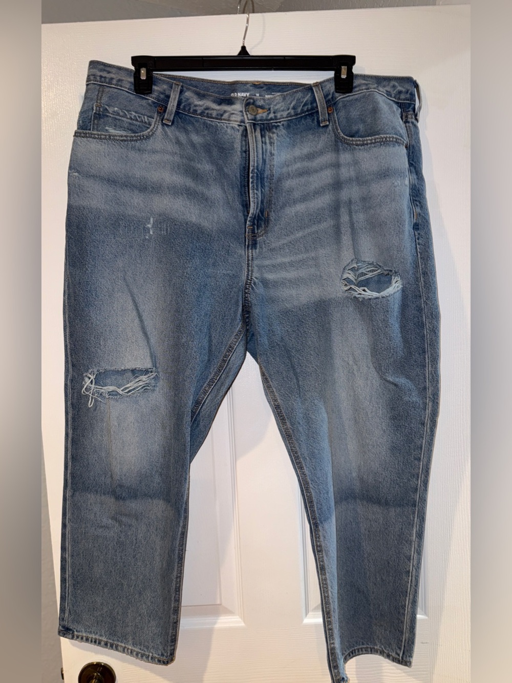 Women's Distressed Light Blue Jeans